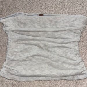 Free People Gray Mesh Tube Top